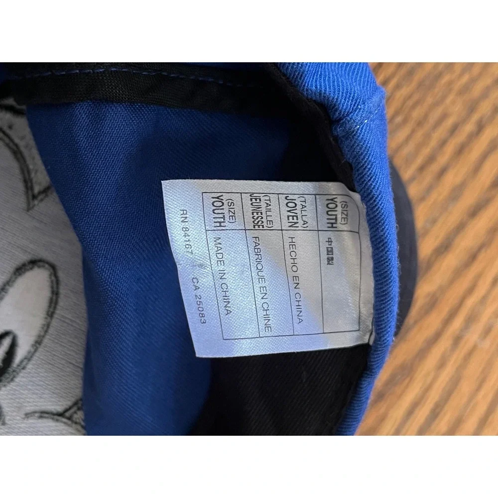 Walt Disney World Kids Mickey Mouse Blue Yellow Snapback Hat with Ears Youth